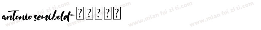 antonio semibold字体转换
